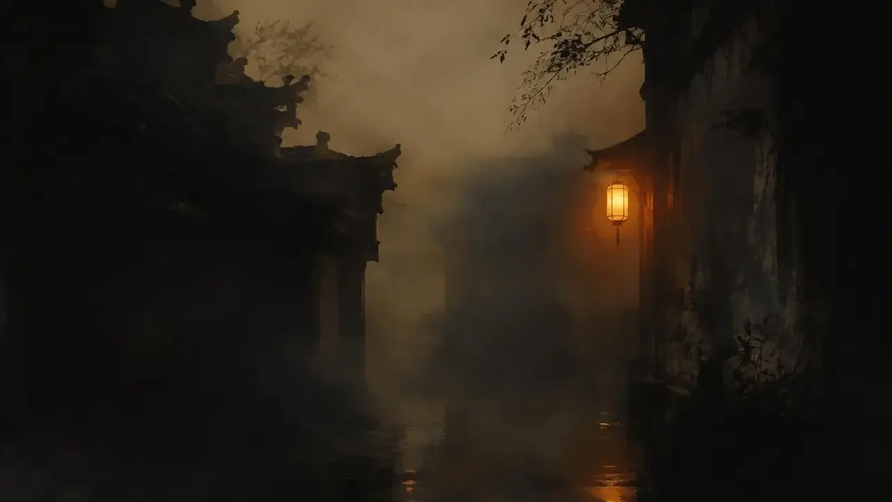 《雾巷追光》悬疑短剧横版主视觉